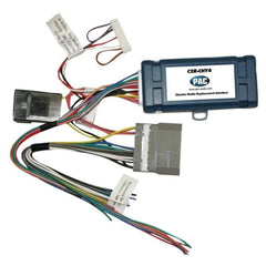 PAC radio interface front view showing connectors and labels for easy install