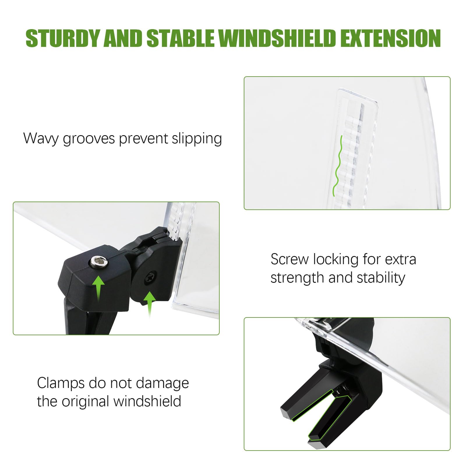 PACEWALKER angle adjustment detail showing four settings for customized airflow control