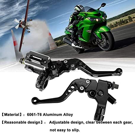 PACEWALKER levers installed on motorcycle handlebar showing real-world use benefit