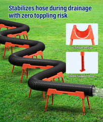 PAHTTO folded stack of supports secured with strap for compact RV storage benefit
