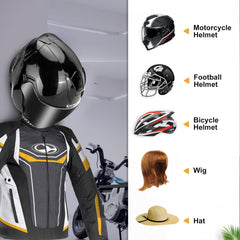 PAHTTO mounted rack holding a motorcycle helmet for quick access