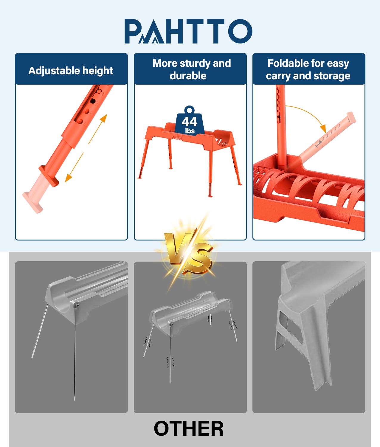 PAHTTO strap and accessories laid out highlighting included carrying and bundling aid