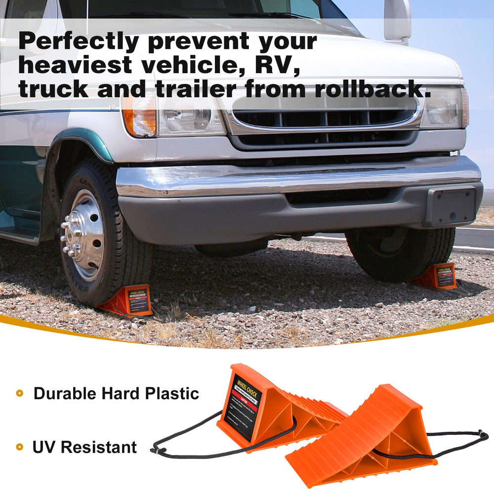 PAHTTO chock placed under tire demonstrating vehicle immobilization benefit