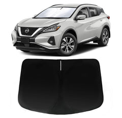 PAIMOHO front view on Nissan Murano windshield showing full coverage and sun protection