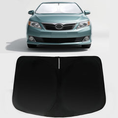 PAIMOHO front view installed on Camry windshield showing full coverage and sun protection