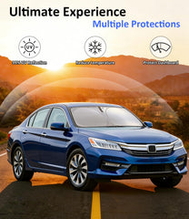 PAIMOHO installed in Honda Accord interior demonstrating quick setup and sun protection