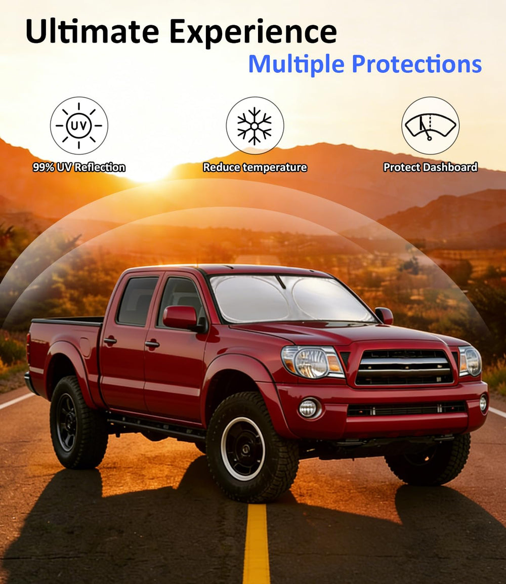PAIMOHO installed inside a Toyota Tacoma showing custom fit and cooling benefit