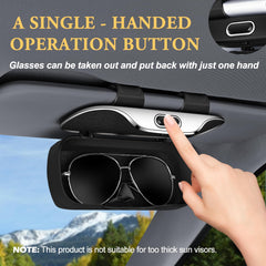 Pakanana open case with sunglasses inside demonstrating easy one-handed access