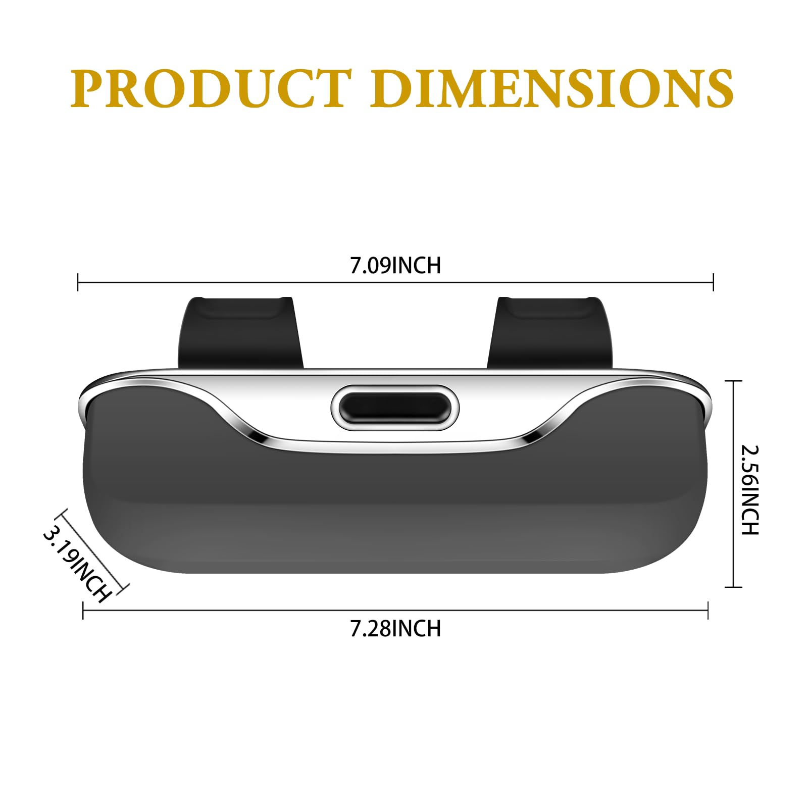 Pakanana size comparison with sunglasses illustrating capacity and scale