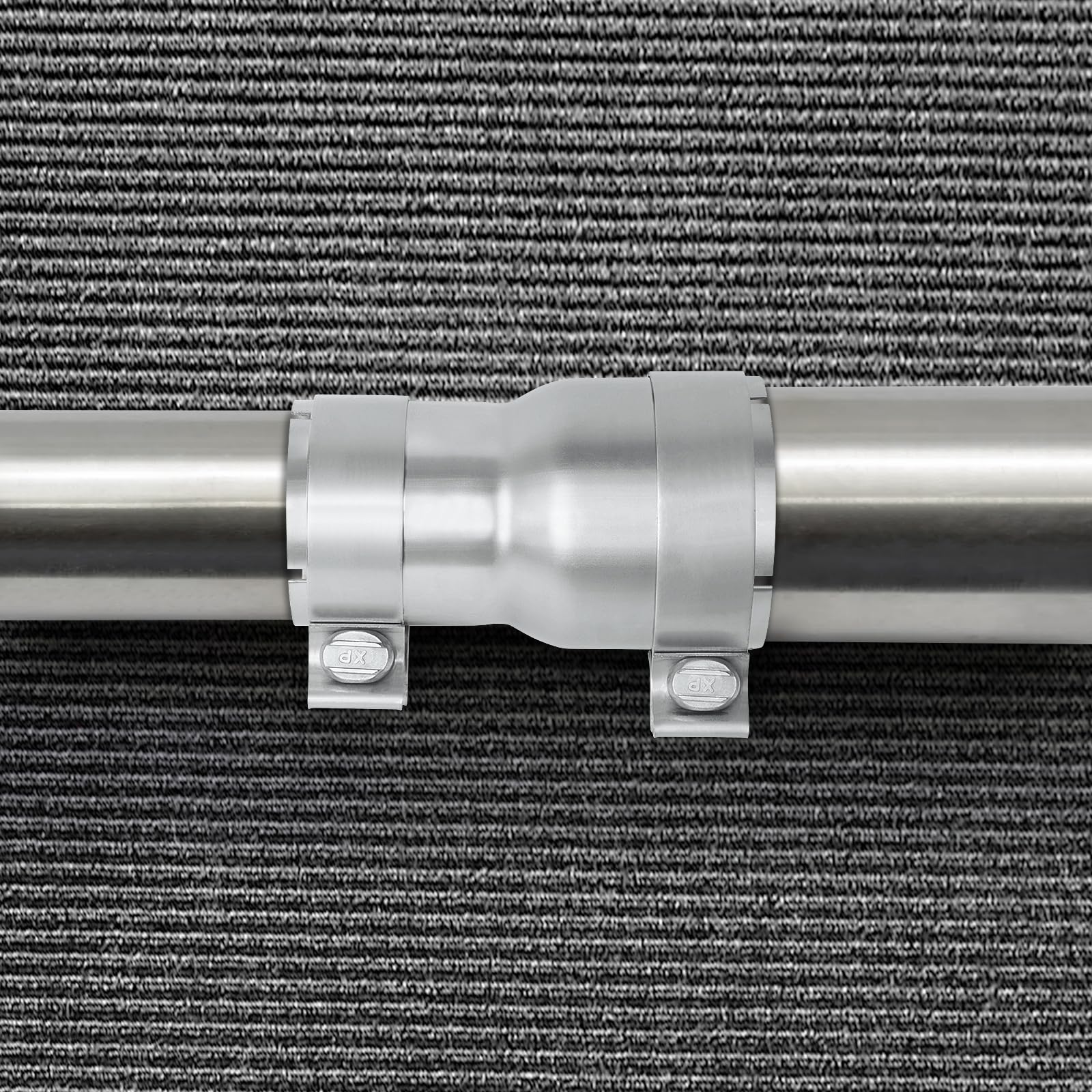 PALOZO adapter installed on car exhaust demonstrating quick repair benefit