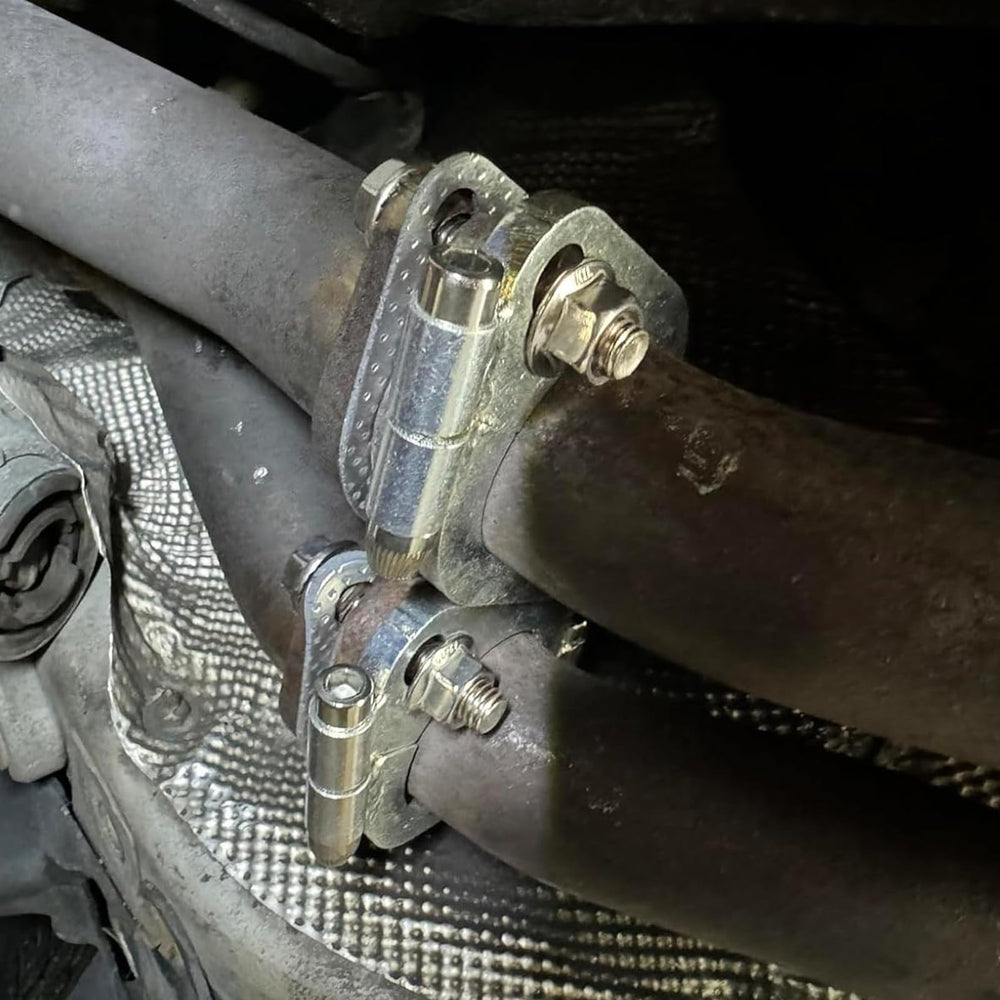 PALOZO flange being installed in garage demonstrating easy DIY fitment