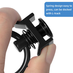 PALOZO installed in L-track demonstrating secure anchor point for cargo safety