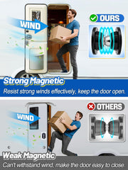 PAMASE mounted on a camper door edge demonstrating secure, low-profile attachment