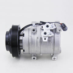 Pamolag compressor front view showing robust aluminum housing and durability