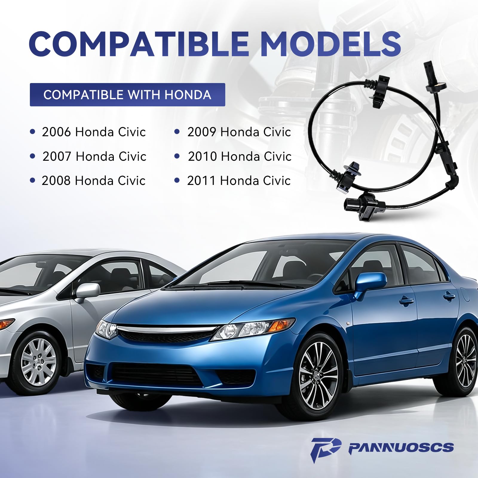 PANNUOSCS front ABS sensor close-up showing durable housing and seal