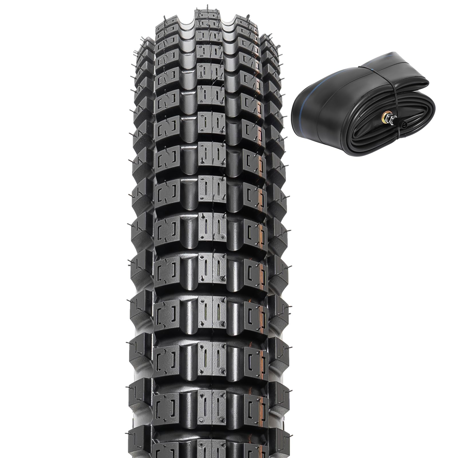 PaoWin front view of 2.75-19 tire showing profile and grip benefits