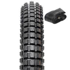 PaoWin front view of 2.75-19 tire showing profile and grip benefits