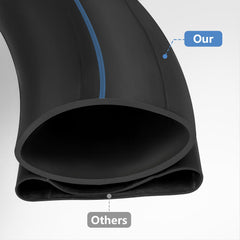 PaoWin inner tube installed in front tire demonstrating compatibility and easy fit