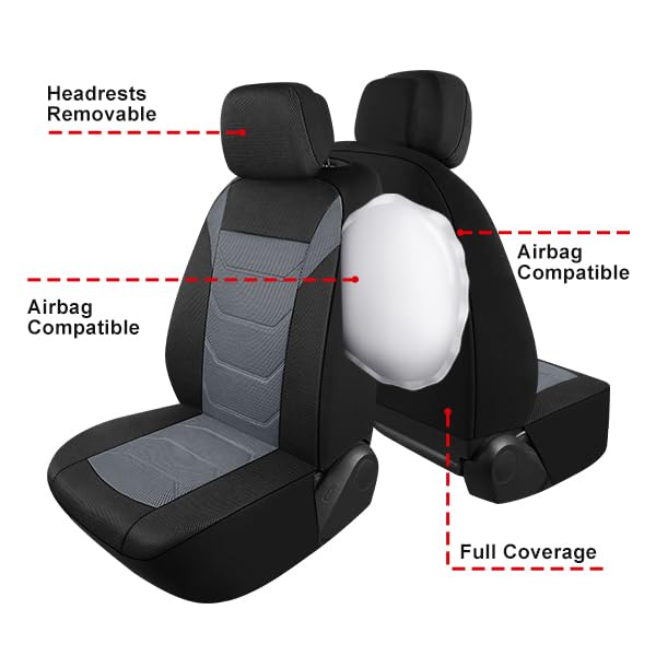 Pariiaotin seat cover size comparison near steering wheel for fit clarity