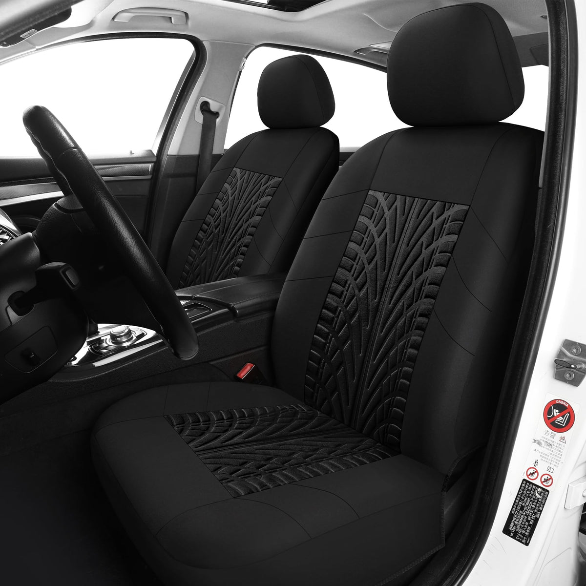 Pariitadin front seat pair front view showing full coverage and clean look