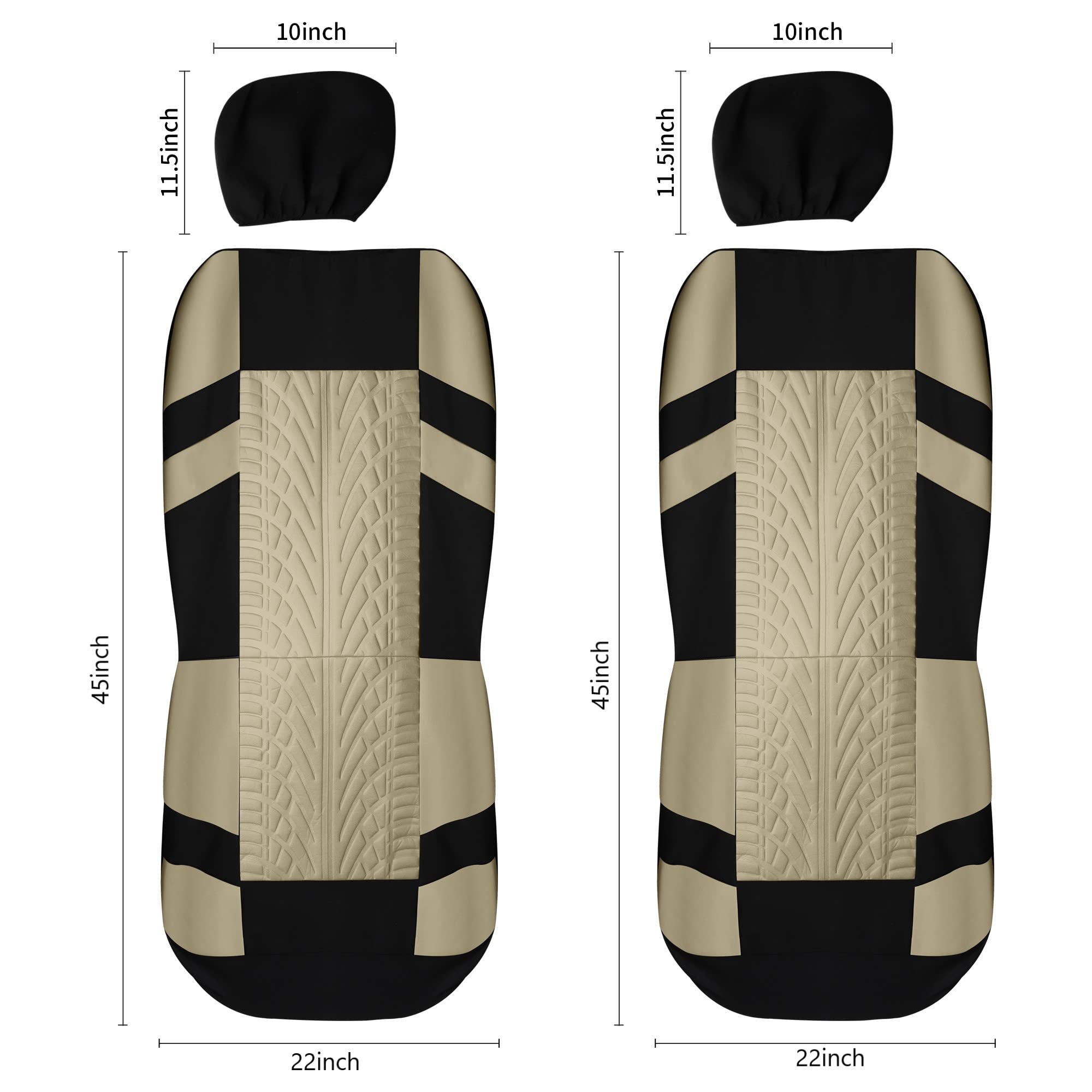 Pariitadin seat cover beside ruler showing dimensions and true-to-scale fit