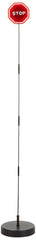 PARKEZ pole and base front view showing stable stop point and visible light
