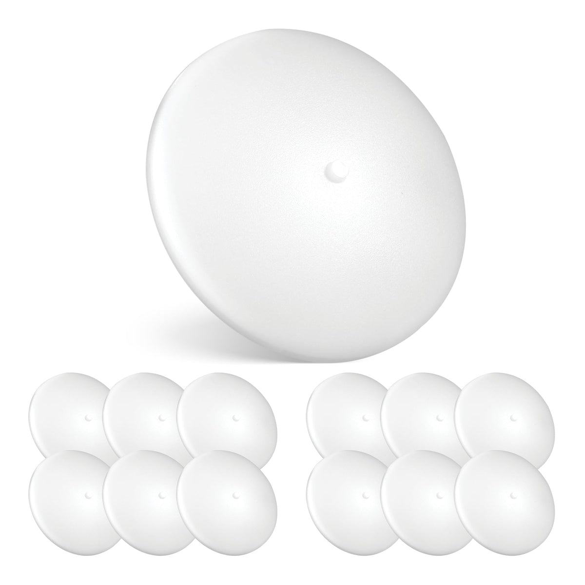 Parmida front view ceiling light showing slim profile and even illumination benefit