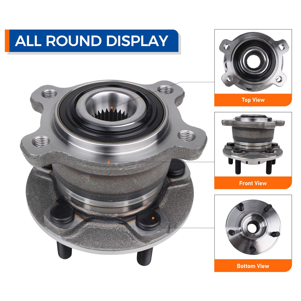 PAROD backside detail of hub assembly showing seal and flange for reliable sealing benefit