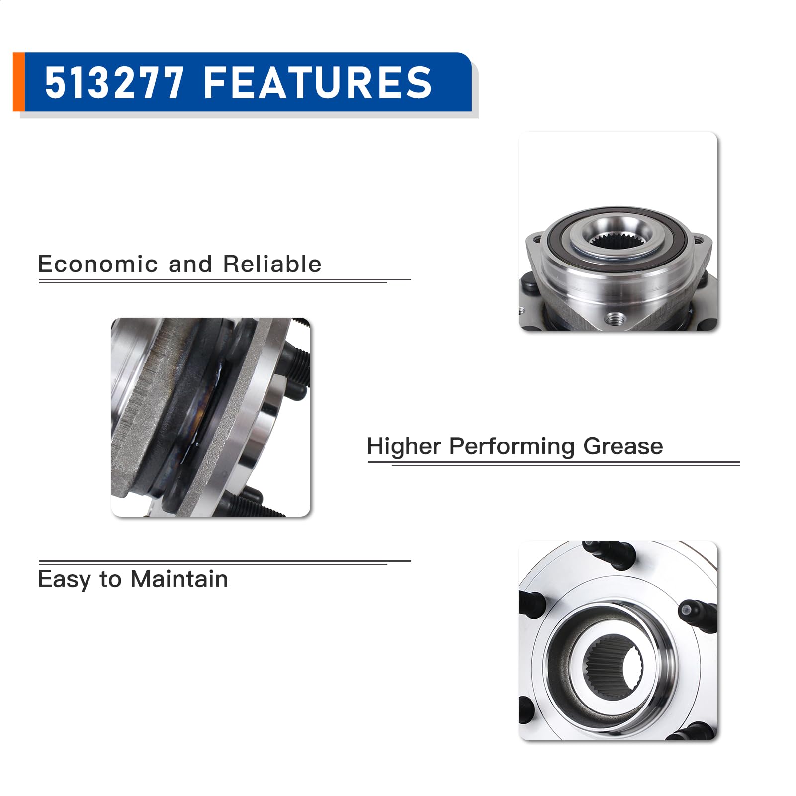 PAROD flange and studs close-up showing bolt holes and secure mounting benefit