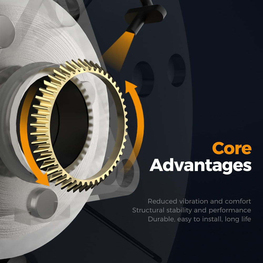 PAROD hub flange with six lug holes for secure wheel mounting benefit