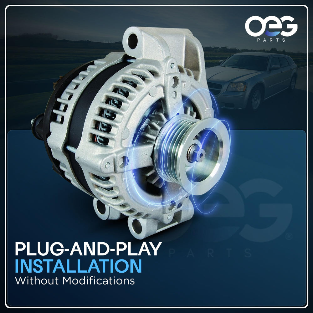 Parts Player OEG alternator internals and fan detail showing internal regulator construction