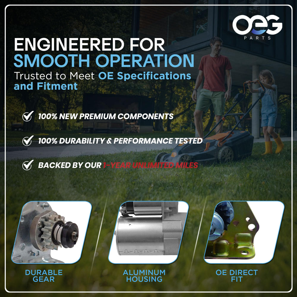 Parts Player starter installed on engine demonstrating direct-swap practicality