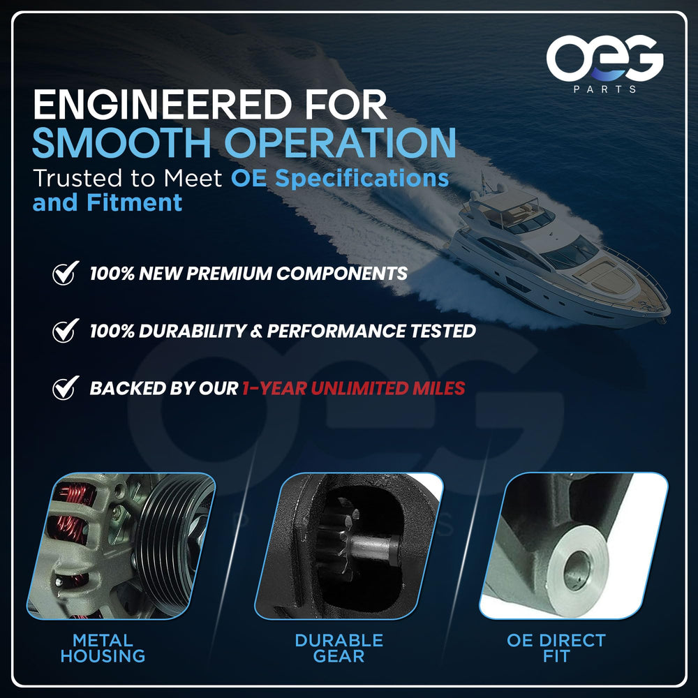 Parts Player starter installed on outboard showing OEM-fit benefit during replacement