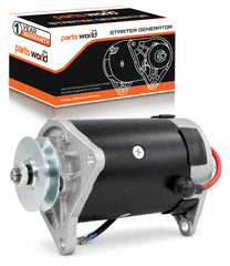 Parts World USA starter generator front view showing fitment benefits