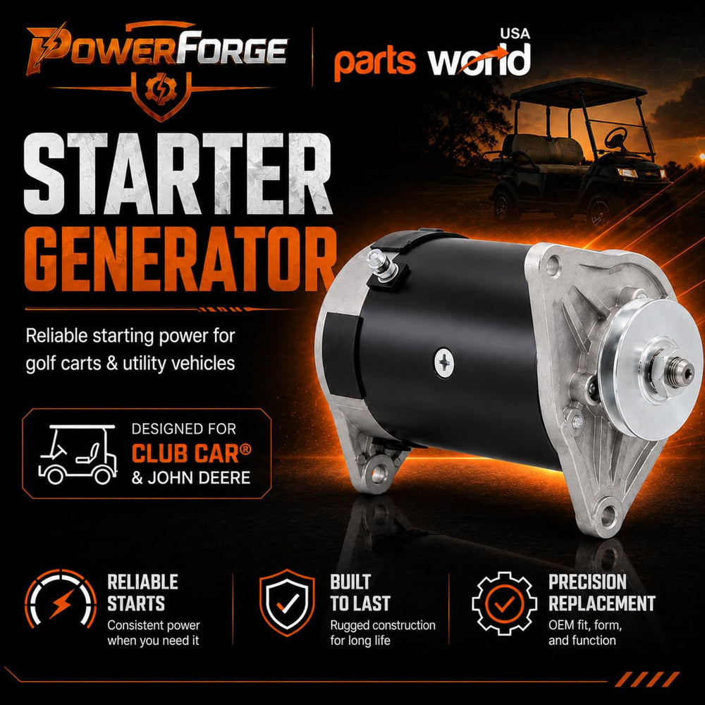 Parts World USA unit installed in Club Car DS demonstrating direct-fit swap and restored function