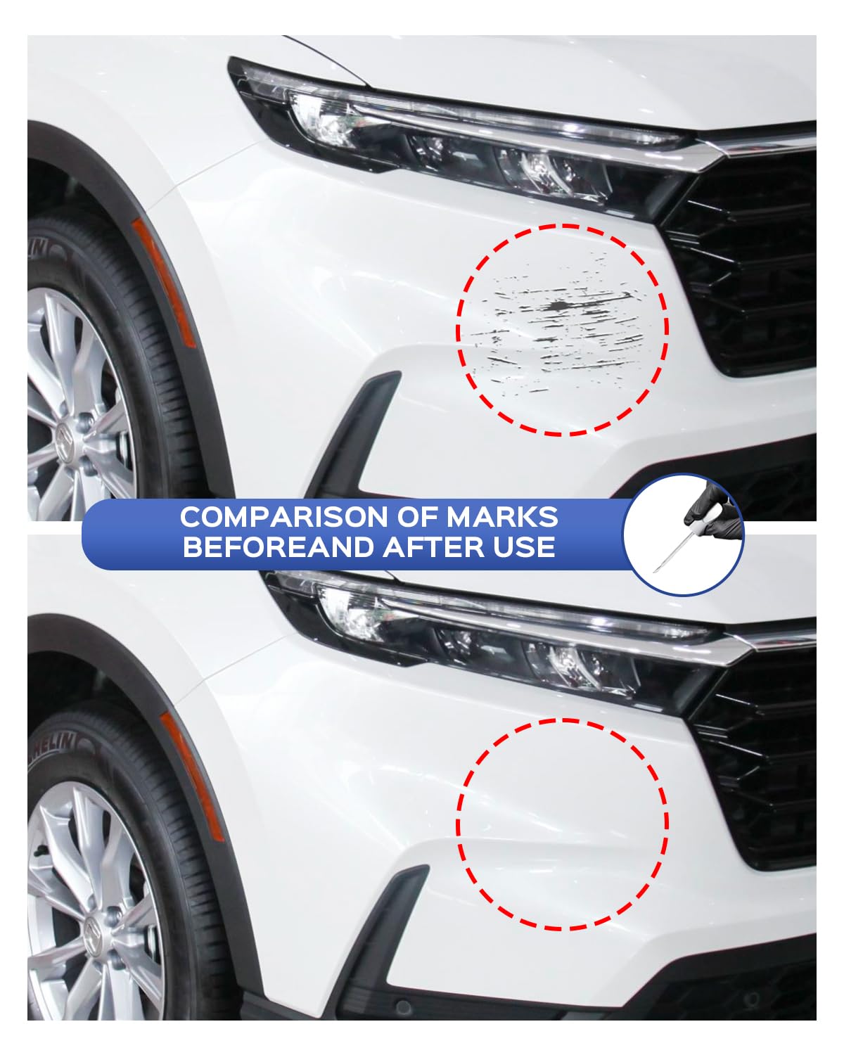 PARTS4EV NH-797M metallic finish close-up on panel, demonstrates color match and sheen