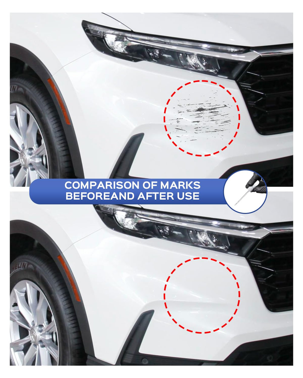PARTS4EV NH-797M metallic finish close-up on panel, demonstrates color match and sheen