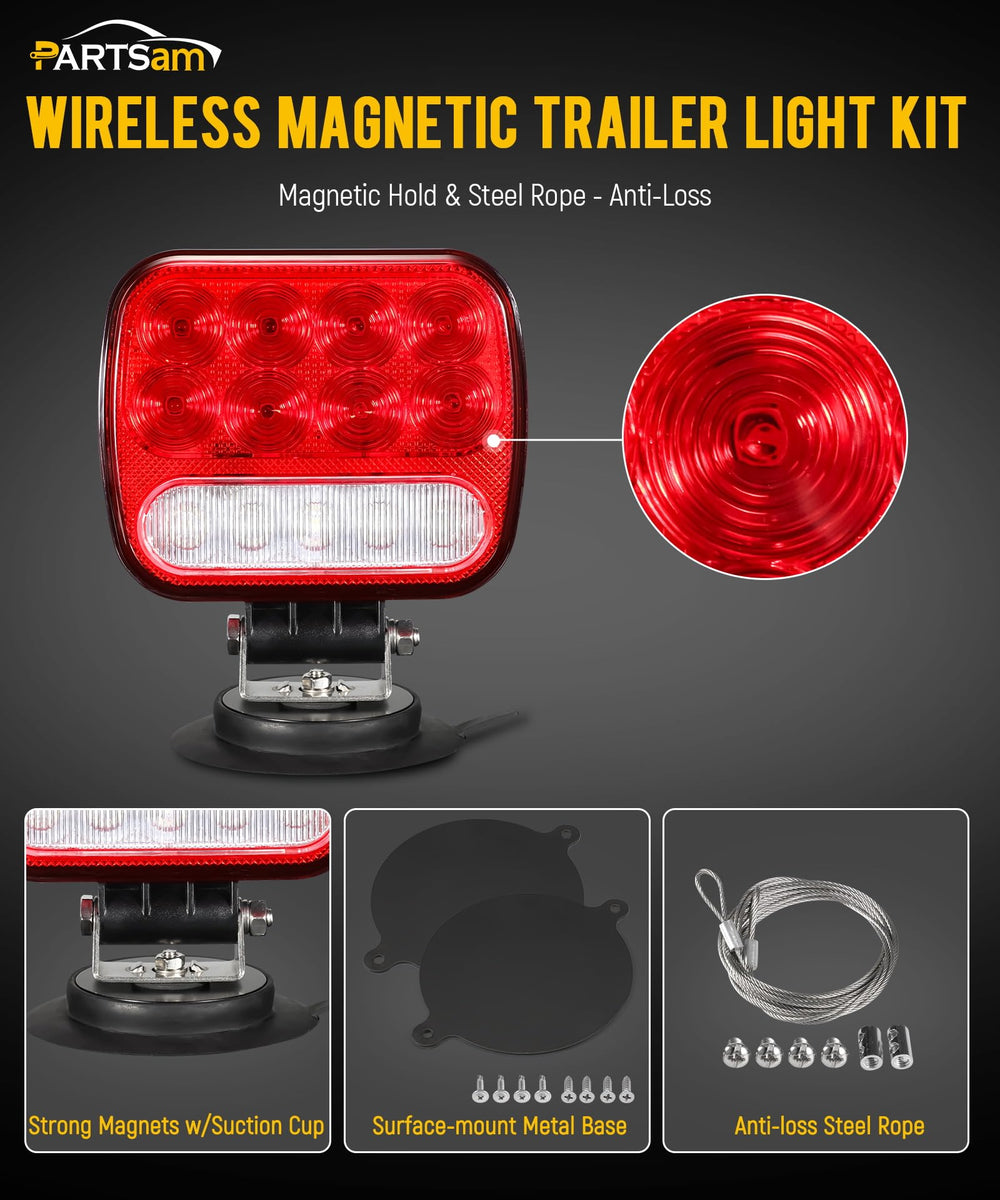 Partsam 7-pin transmitter plugged into vehicle ensuring reliable signal transmission
