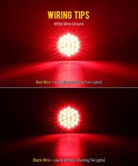 Partsam close-up of 24 LEDs in lens showing even illumination and clear signaling