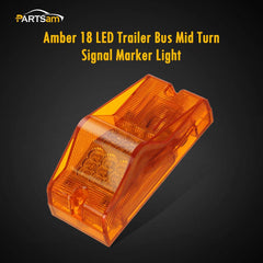 Partsam close-up of 18 LEDs and reflector for clearer nighttime visibility