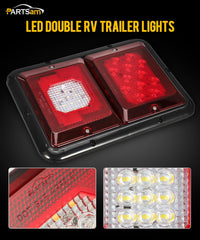 Partsam close-up of lens and LEDs illustrating durable optics and strong illumination