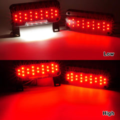 Partsam driver-side license light detail showing integrated plate illumination advantage