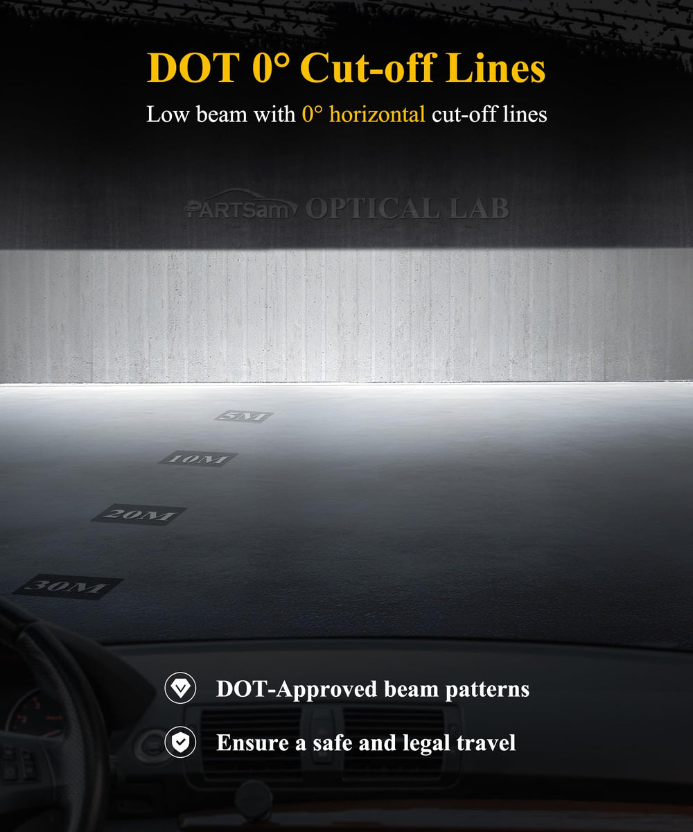 Partsam DRL switching to amber sequential turn signal for visible signaling