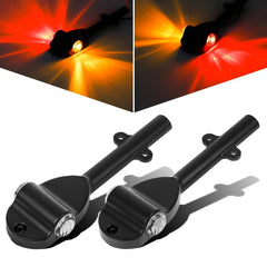 Partsam front view of red and amber LEDs showing clear signaling benefit