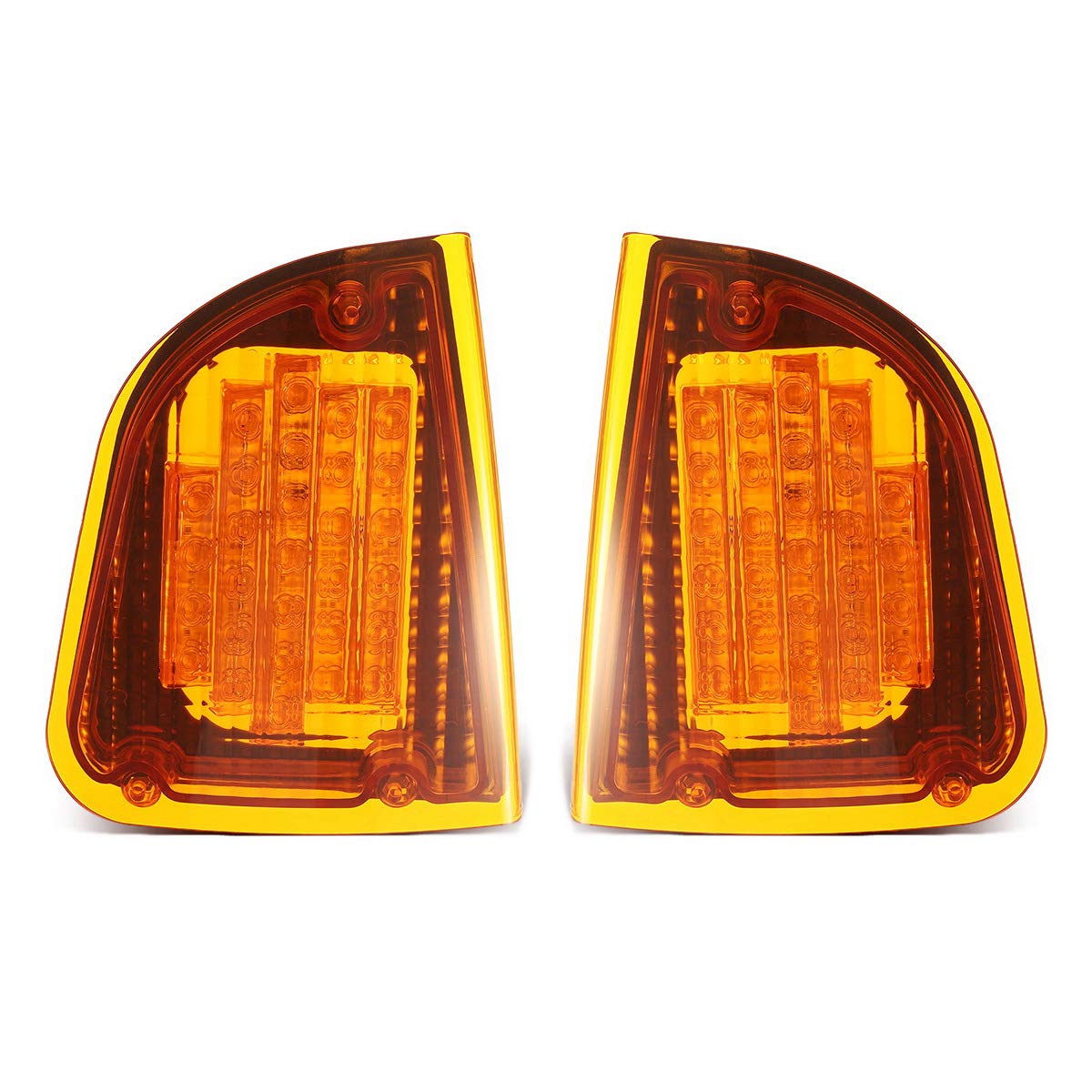 Partsam close-up of 29 amber LED array, showing bright uniform signal output