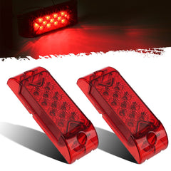 Partsam front-facing red marker light showing bright LEDs and red lens for improved visibility