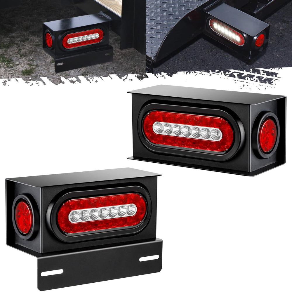 Partsam front-mounted steel light boxes showing durable mount and corrosion resistance