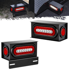 Partsam front-mounted steel light boxes showing durable mount and corrosion resistance