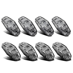 Partsam front view of 8-piece oval LED marker set showing contents and benefit