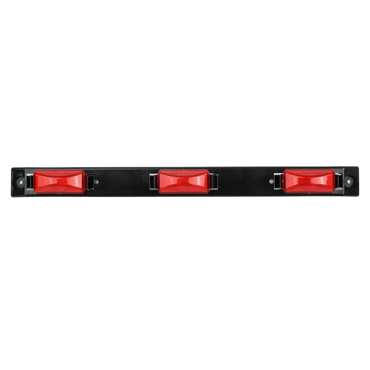 Partsam front view of 17-inch light bar showing bright visibility